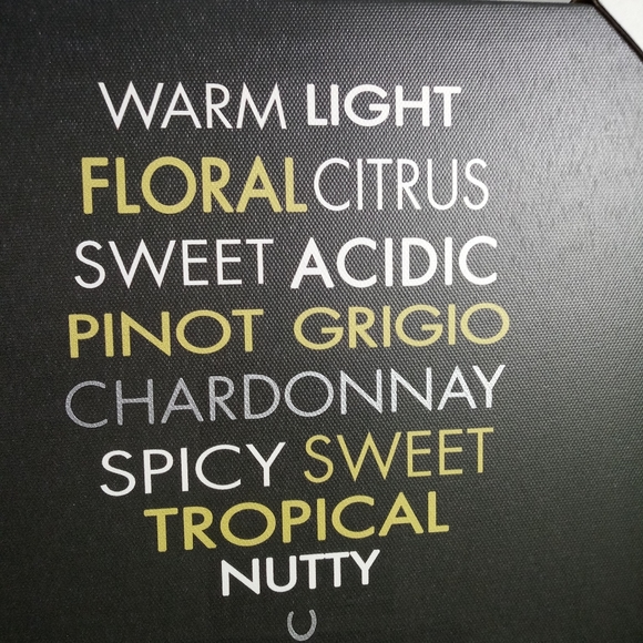 Wine Canvas Art NEW Vinyl Wall Hanging Picture Word Shaped Wine Glass Print - Picture 3 of 13